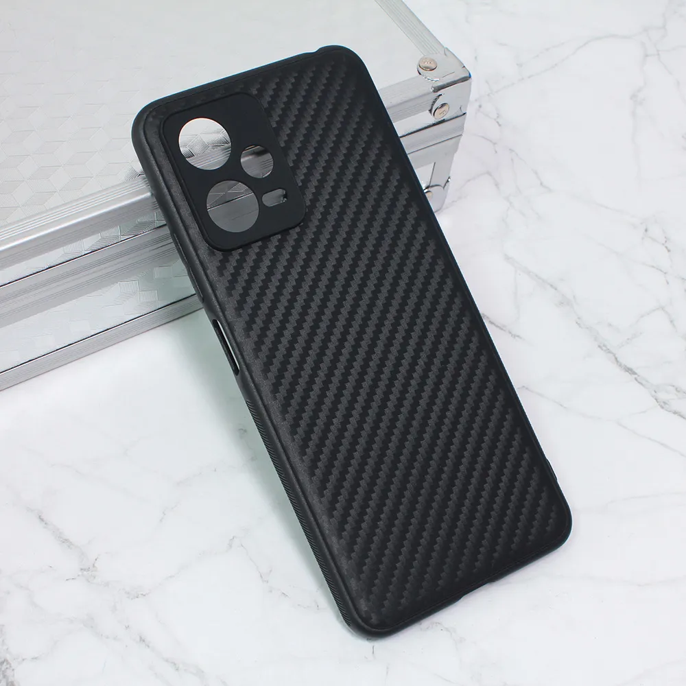 Torbica Carbon fiber za Xiaomi Redmi Note 12 5G (EU) crna