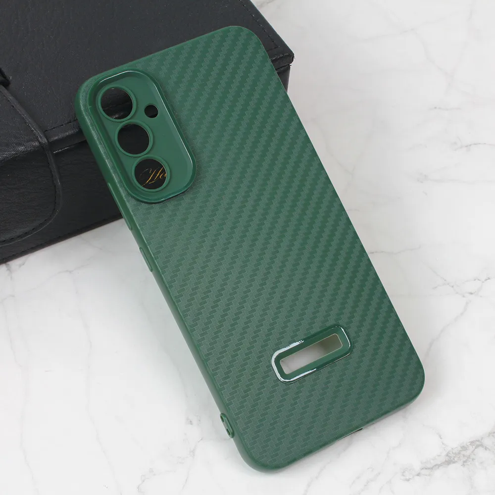 Torbica Carbon Stripe za Samsung A346B Galaxy A34 5G zelena