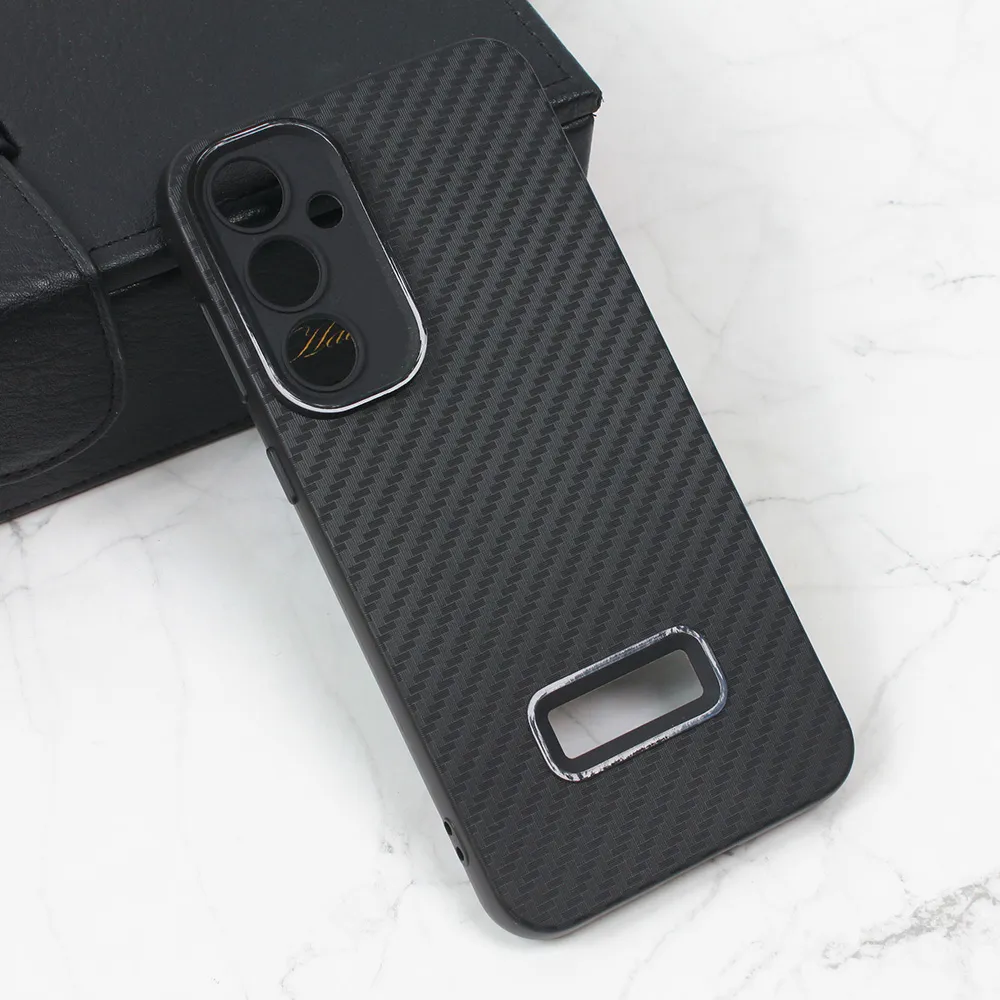 Torbica Carbon Stripe za Samsung S711U Galaxy S23 FE crna