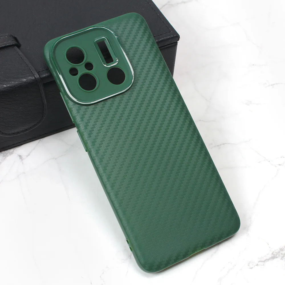 Torbica Carbon Stripe za Xiaomi Redmi 12C zelena