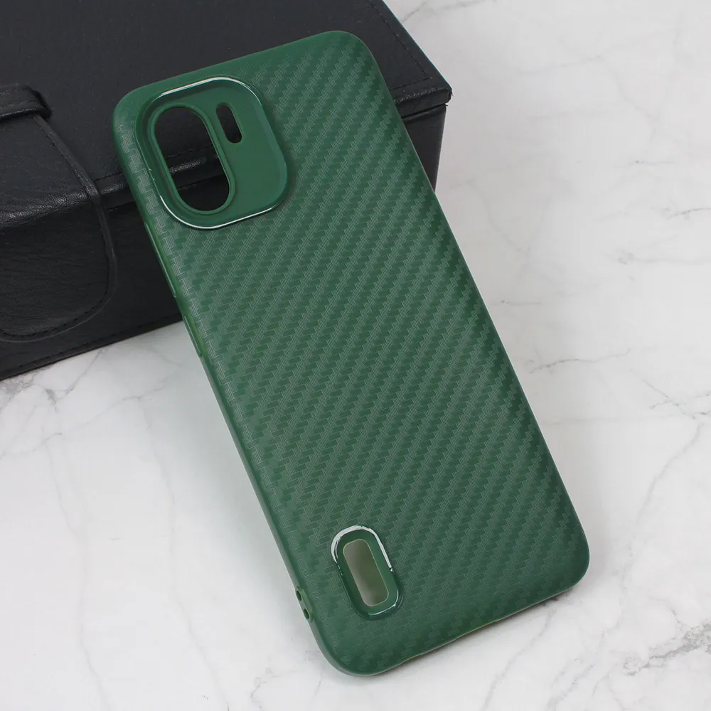 Torbica Carbon Stripe za Xiaomi Redmi A1 zelena
