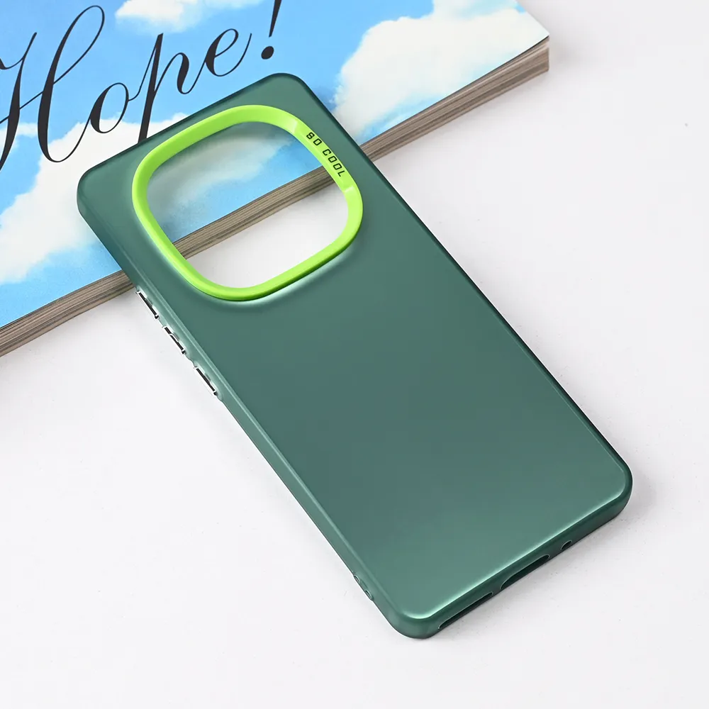 Torbica Clear za Xiaomi Redmi Note 14 Pro 5G zelena