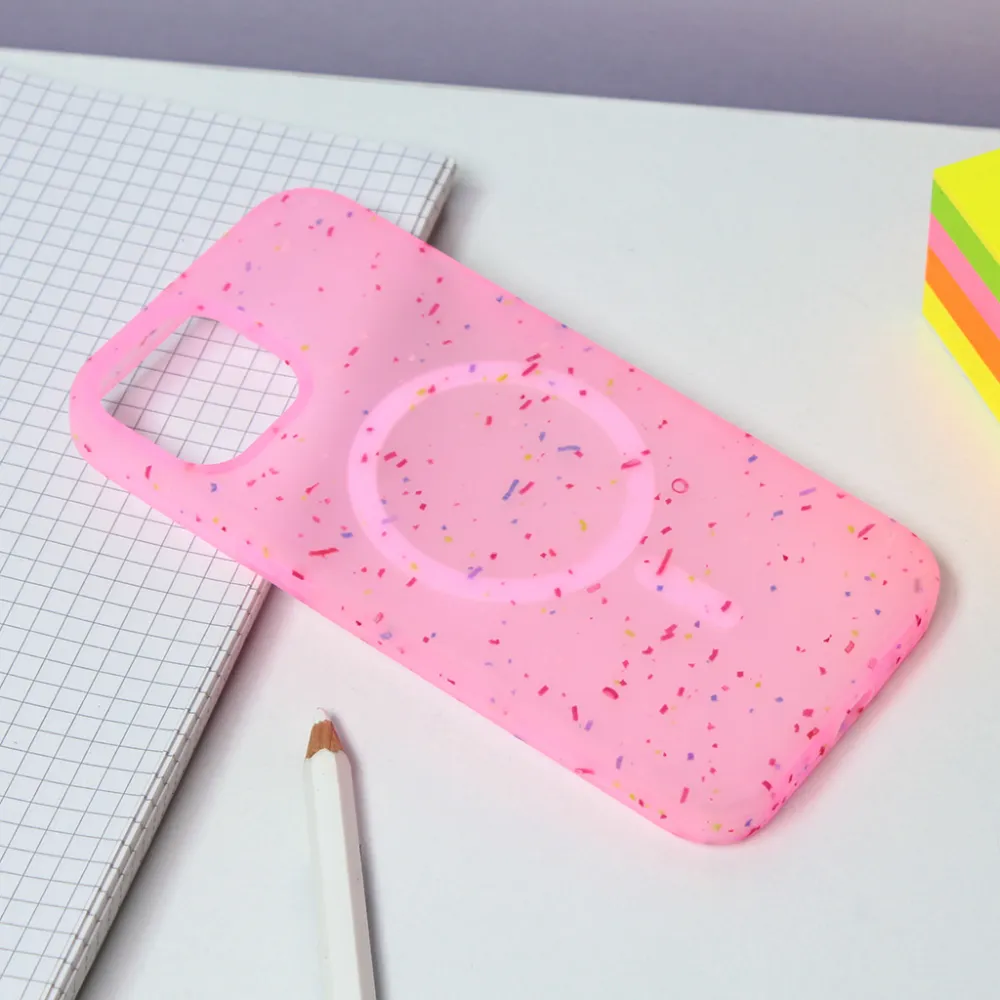 Torbica Colorful Magsafe za iPhone 14 6.1 roze