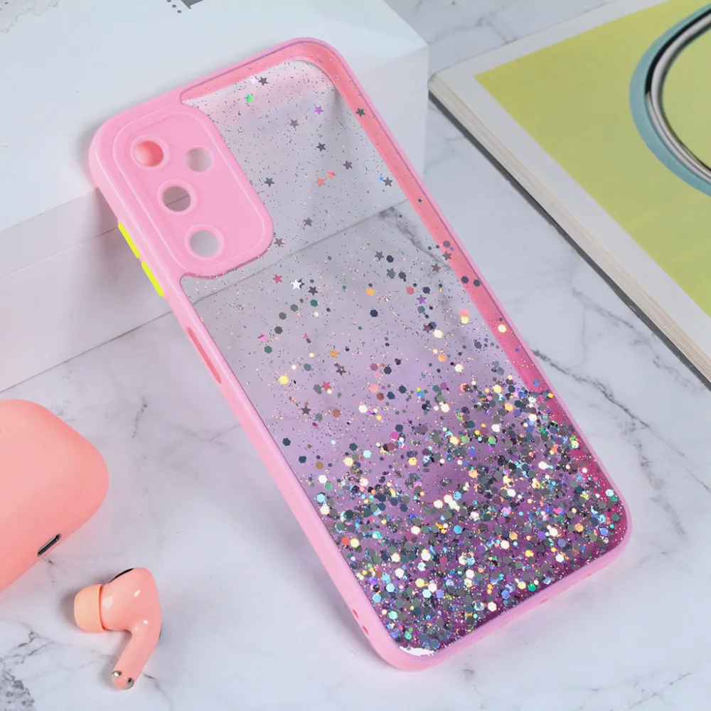 Torbica Frame Glitter za Samsung A145R/A146B Galaxy A14 4G/5G roze