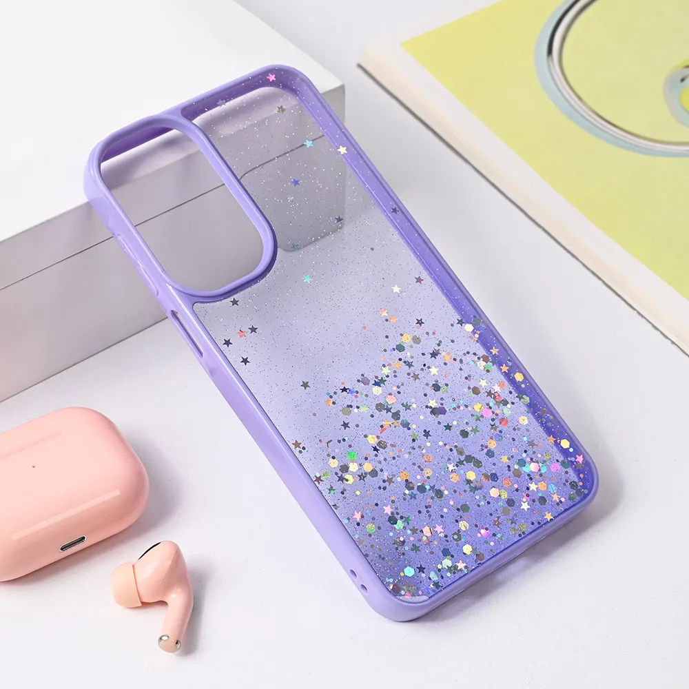 Torbica Frame Glitter za Samsung A165F Galaxy A16 ljubicasta