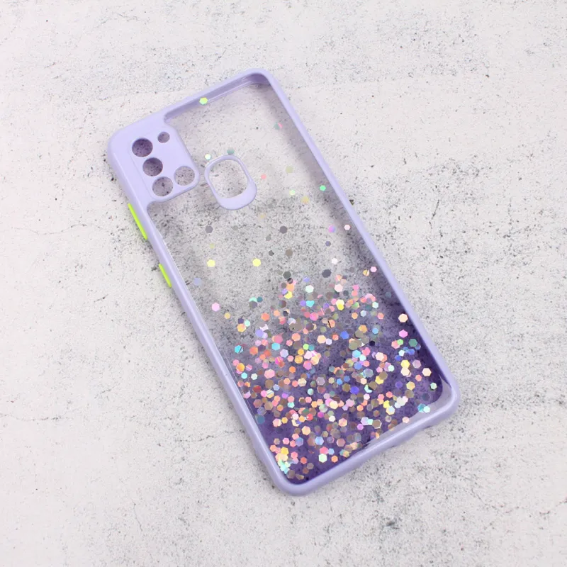 Torbica Frame Glitter za Samsung A217F Galaxy A21s ljubicasta