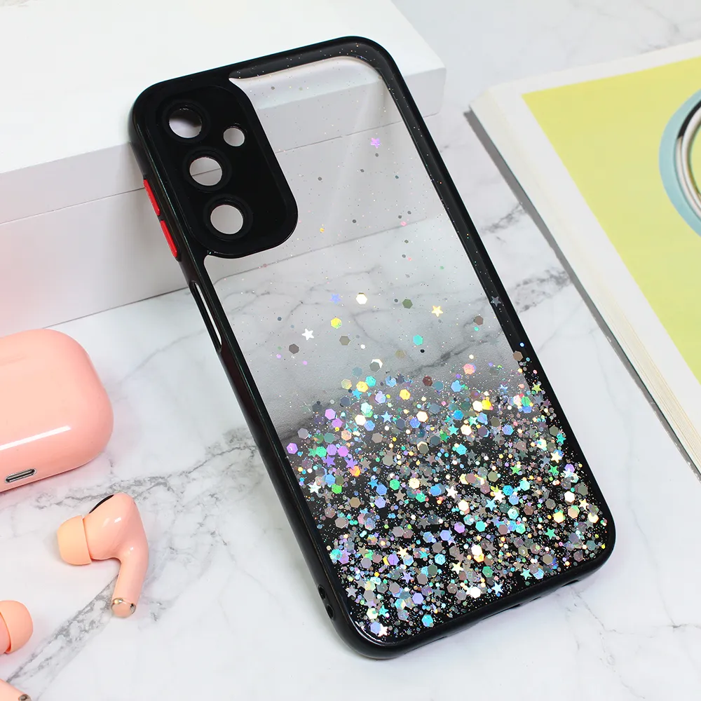 Torbica Frame Glitter za Samsung A245F Galaxy A24 4G  crna