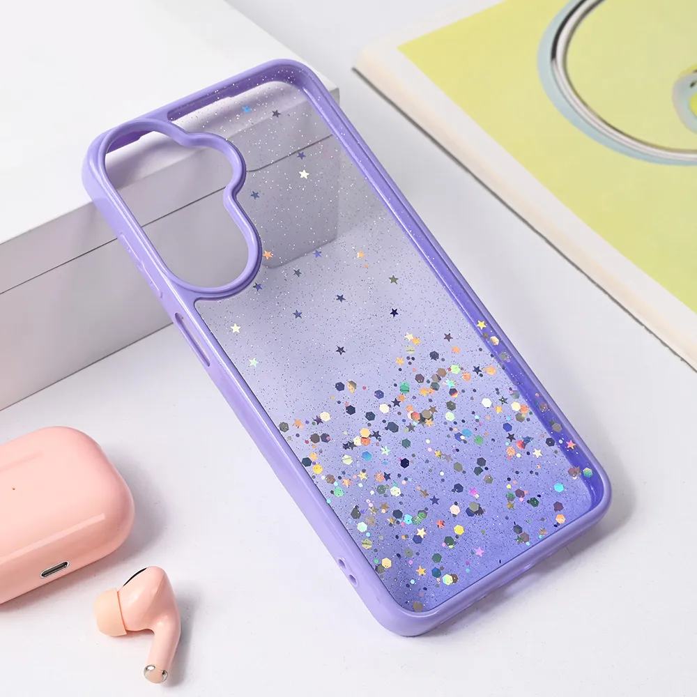 Torbica Frame Glitter za Samsung A266B Galaxy A26 ljubicasta