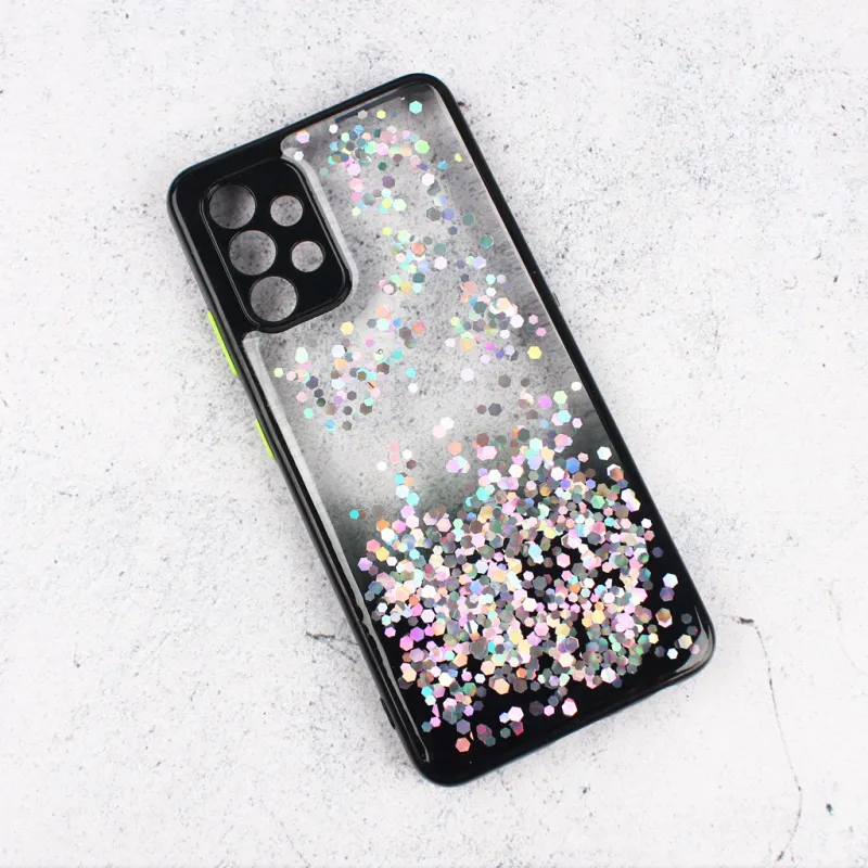 Torbica Frame Glitter za Samsung A525F/A526B/A528B Galaxy A52 4G/A52 5G/A52s 5G crna
