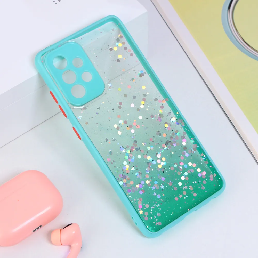 Torbica Frame Glitter za Samsung A525F/A526B/A528B Galaxy A52 4G/A52 5G/A52s 5G zelena