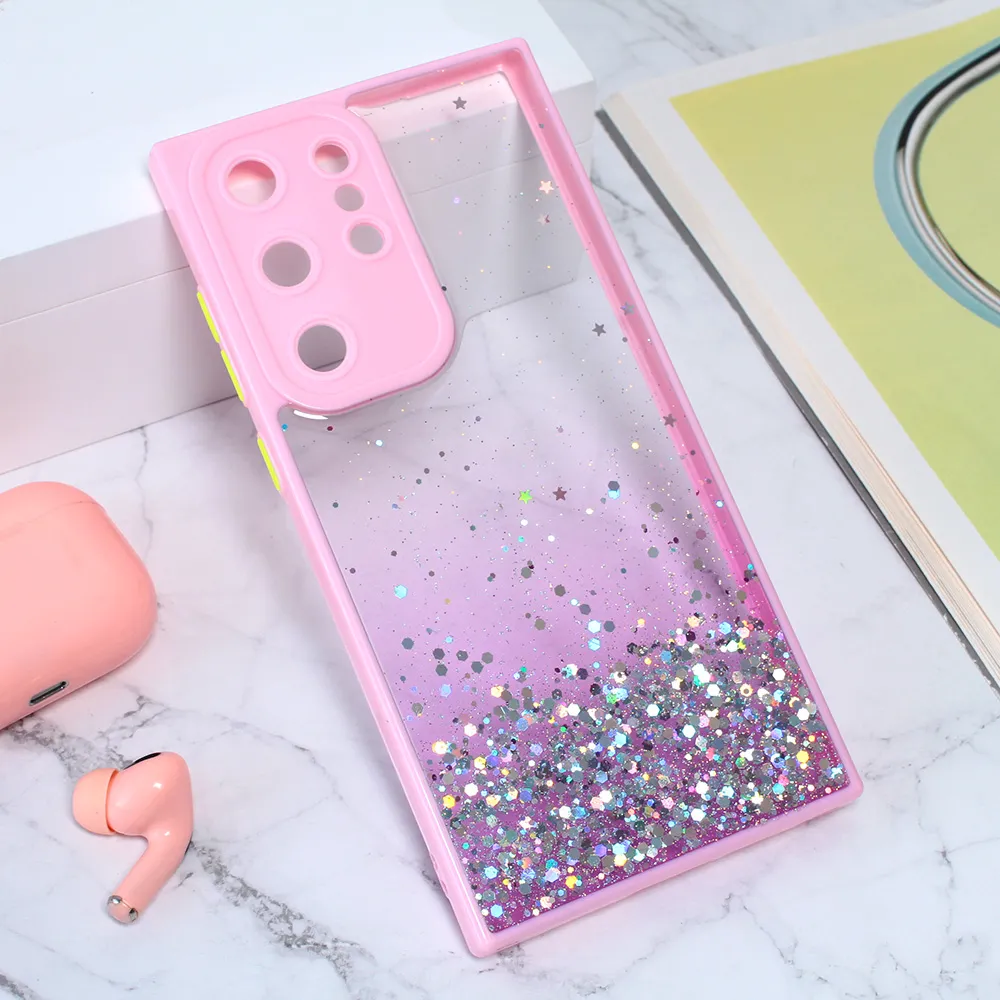 Torbica Frame Glitter za Samsung S918B Galaxy S23 Ultra roze