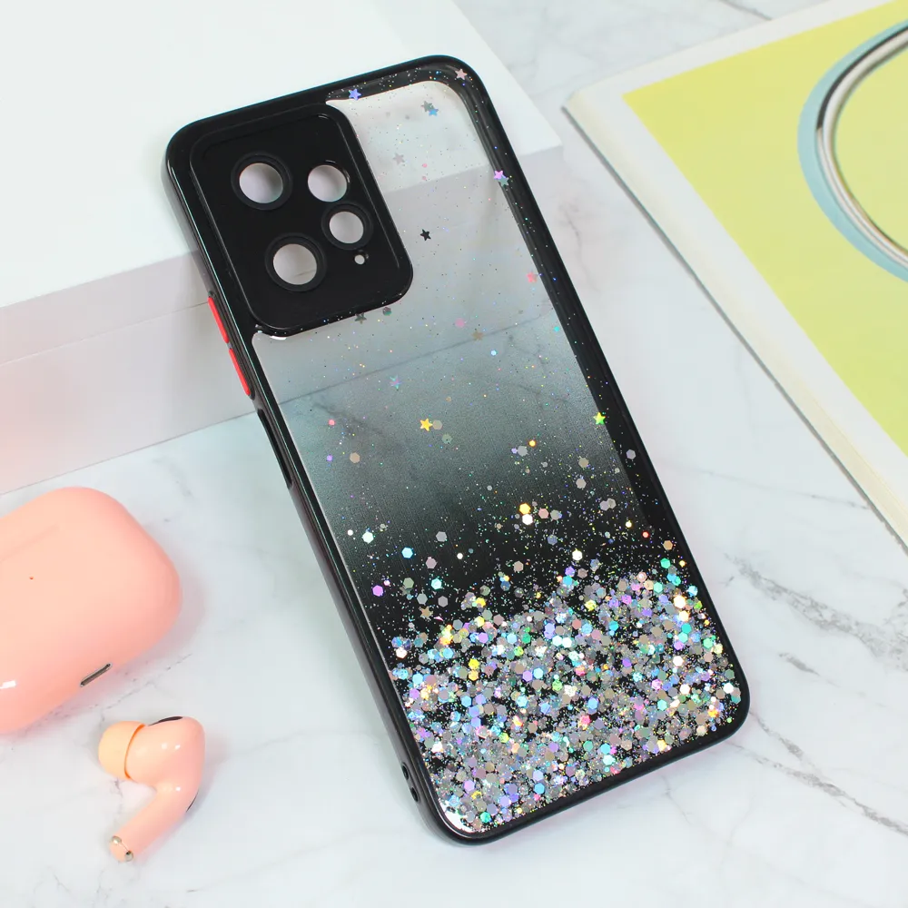 Torbica Frame Glitter za Xiaomi Redmi Note 12 4G (EU) crna
