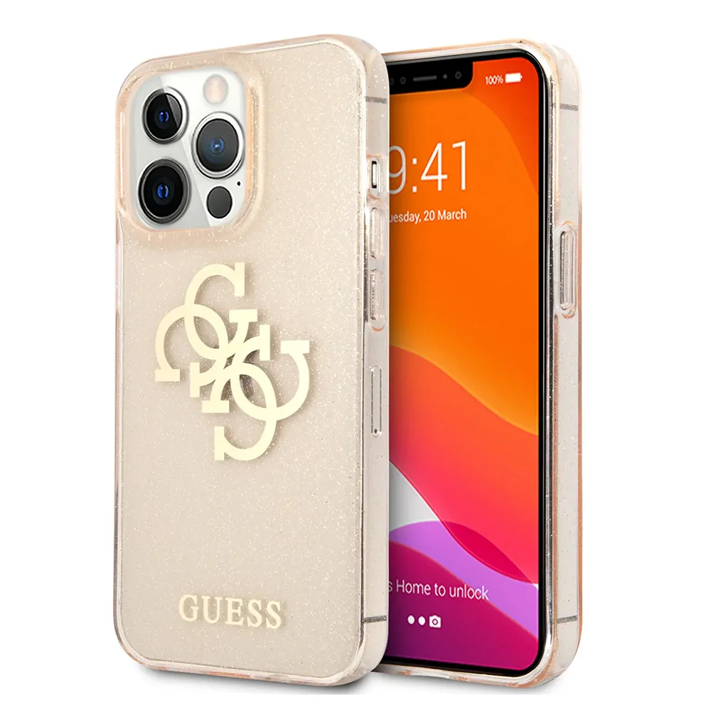 Torbica Guess Hc Glitter Big za iPhone 13 Pro 6.1 zlatna (GUHCP13LPCUGL4GGO)
