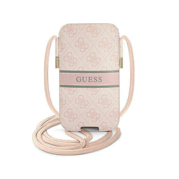 Torbica Guess Pouch PU 4g Stripe 170 mm x 95mm pink (GUPHM4GDPI)