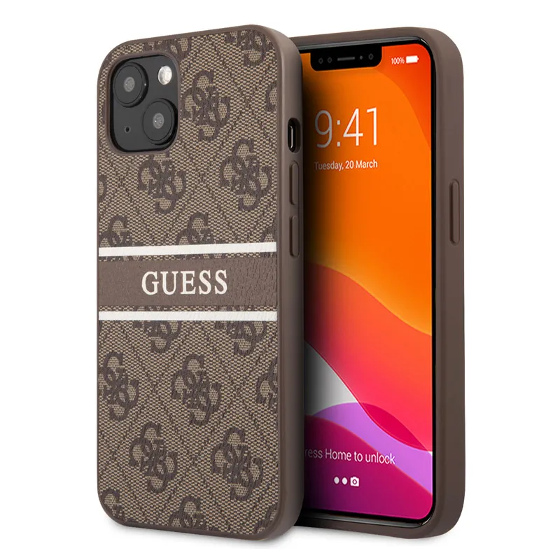 Torbica Guess Stripe za iPhone 13 6.1 braon  (GUHCP13M4GDBR)