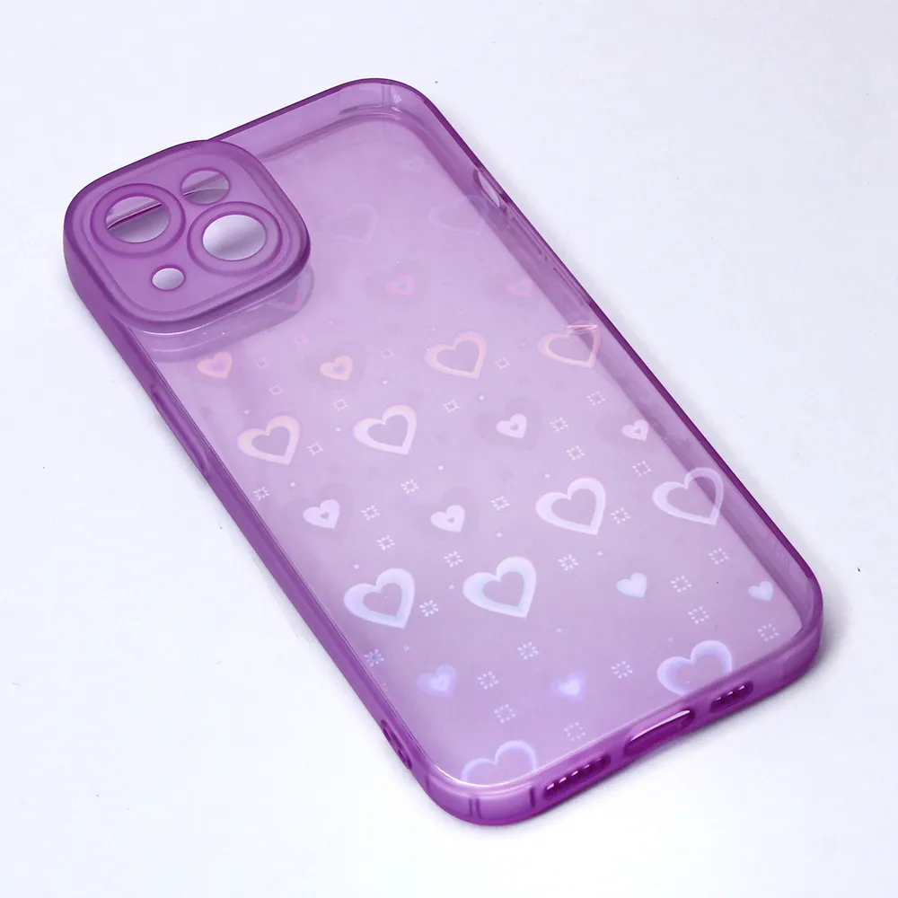 Torbica Heart Color IMD za iPhone 14 6.1 ljubicasta