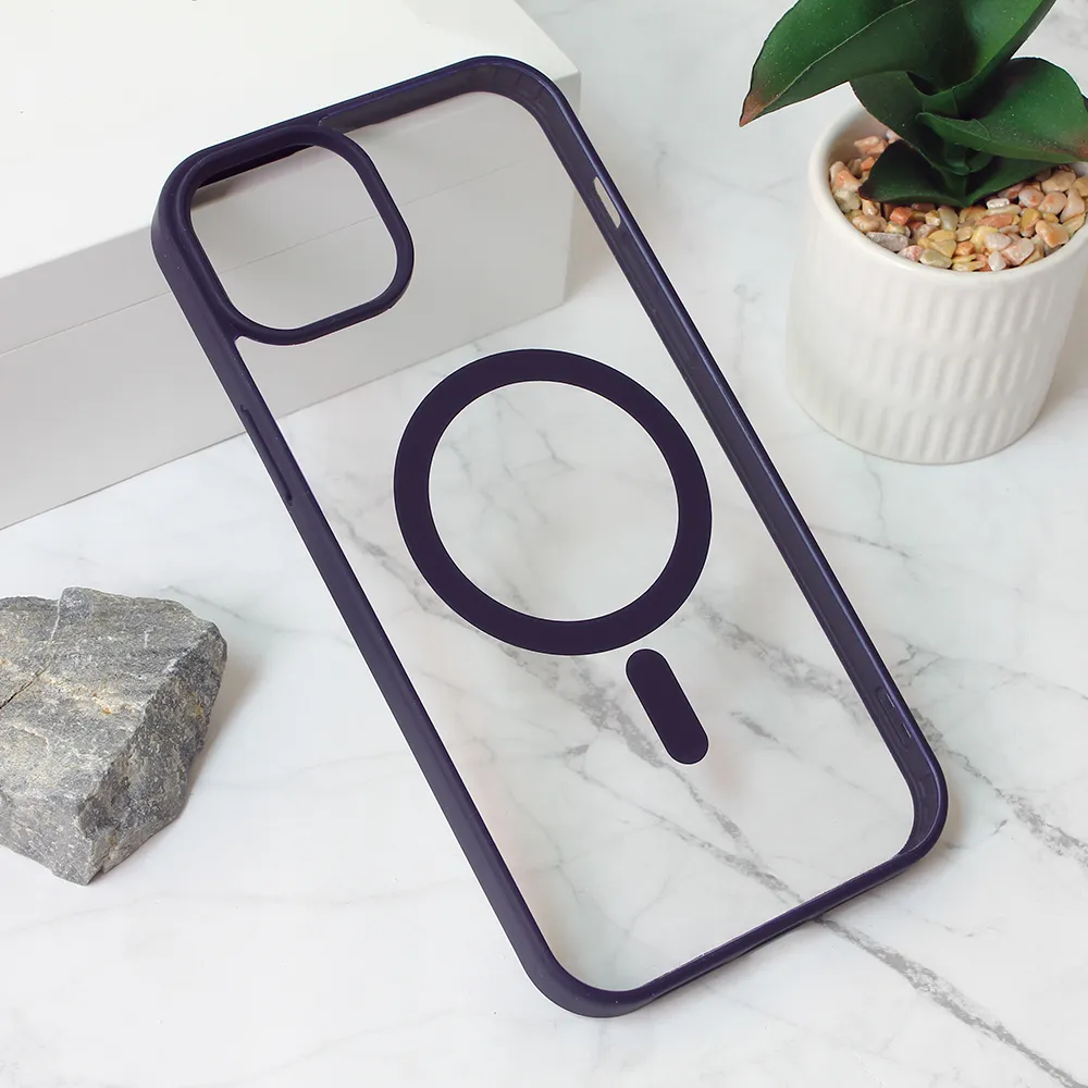 Torbica Magsafe Frame Color za iPhone 15 Plus 6.7 ljubicasta