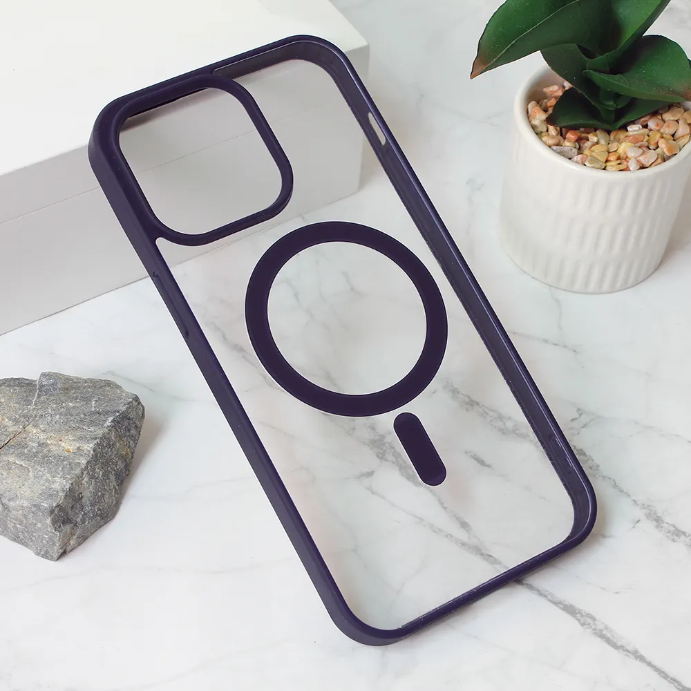 Torbica Magsafe Frame Color za iPhone 15 Pro Max 6.7 ljubicasta