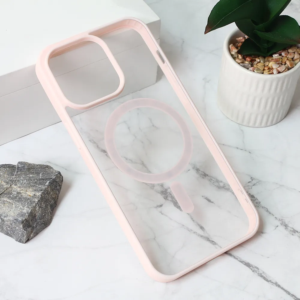 Torbica Magsafe Frame Color za iPhone 15 Pro Max 6.7 roze