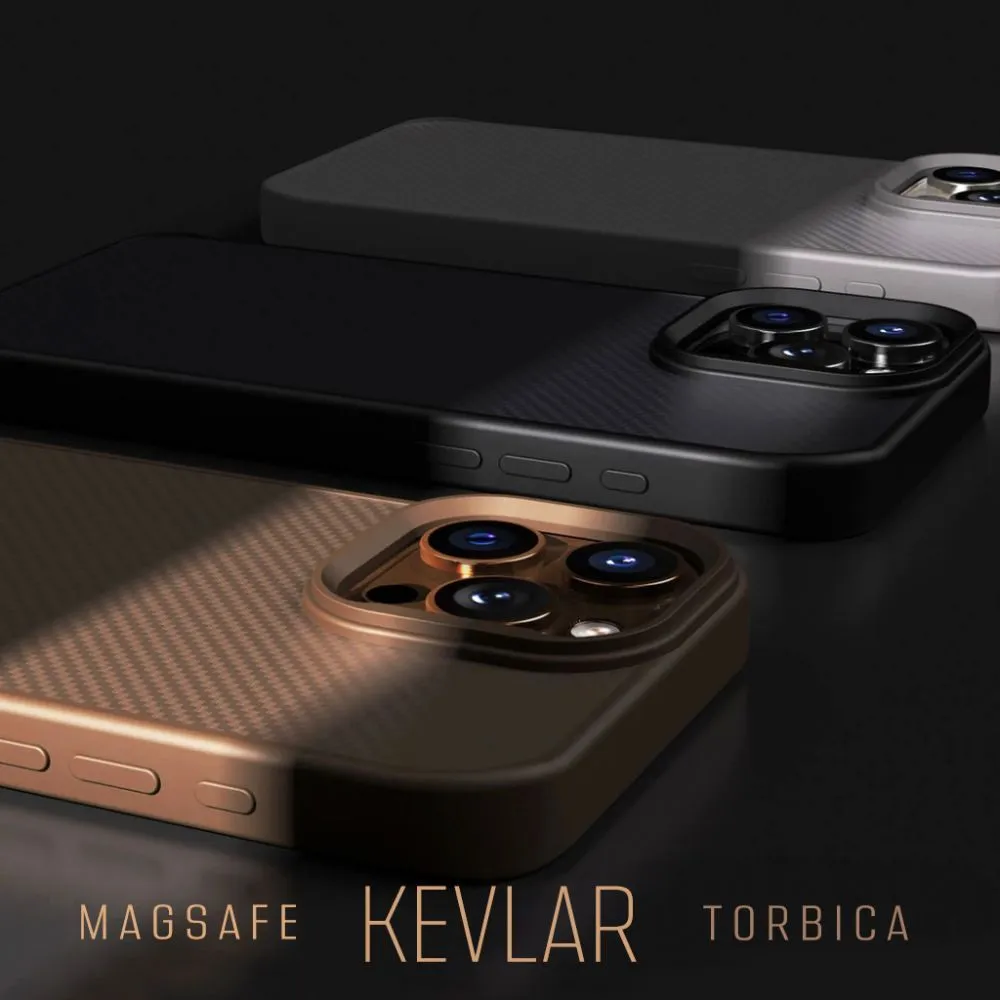 Torbica Magsafe Kevlar za iPhone 13 6.1 crna