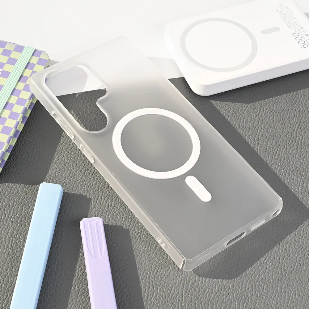 Torbica Magsafe Matte PC za Samsung S938B Galaxy S25 Ultra bela