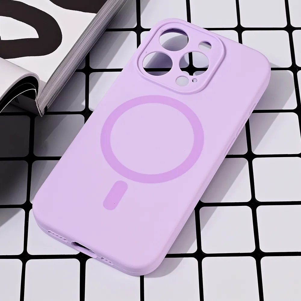 Torbica Magsafe Pure color za iPhone 15 Pro 6.1 lila
