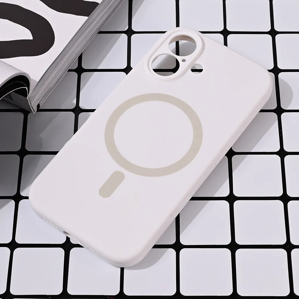 Torbica Magsafe Pure color za iPhone 16 6.1 bela