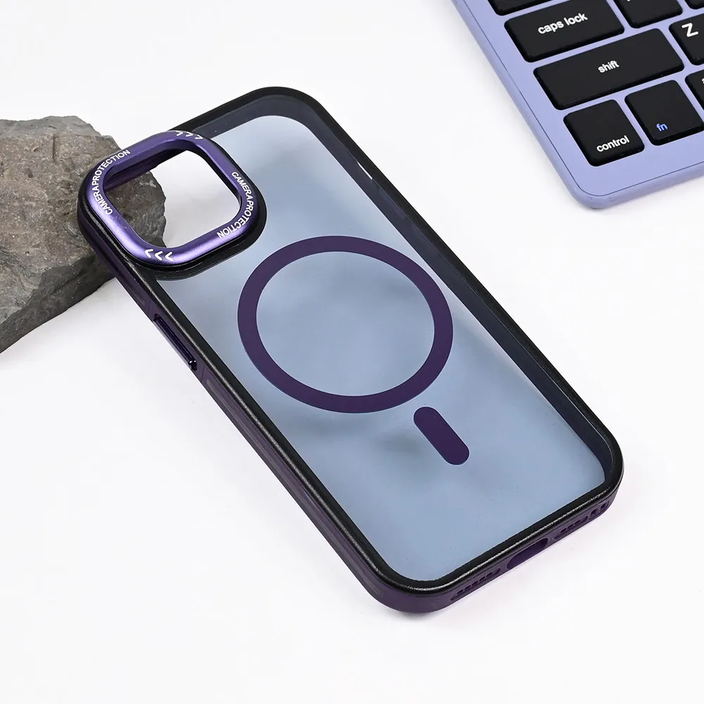 Torbica Magsafe Trendy za iPhone 13 6.1 ljubicasta