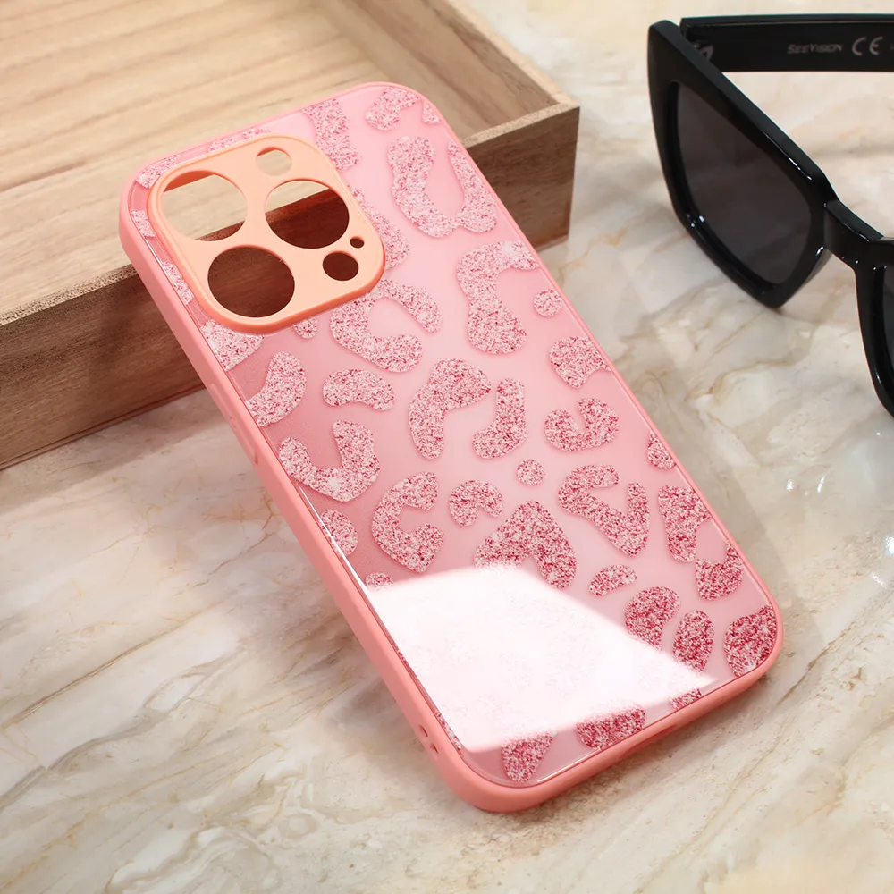 Torbica Shiny glass za iPhone 14 Pro 6.1 roza