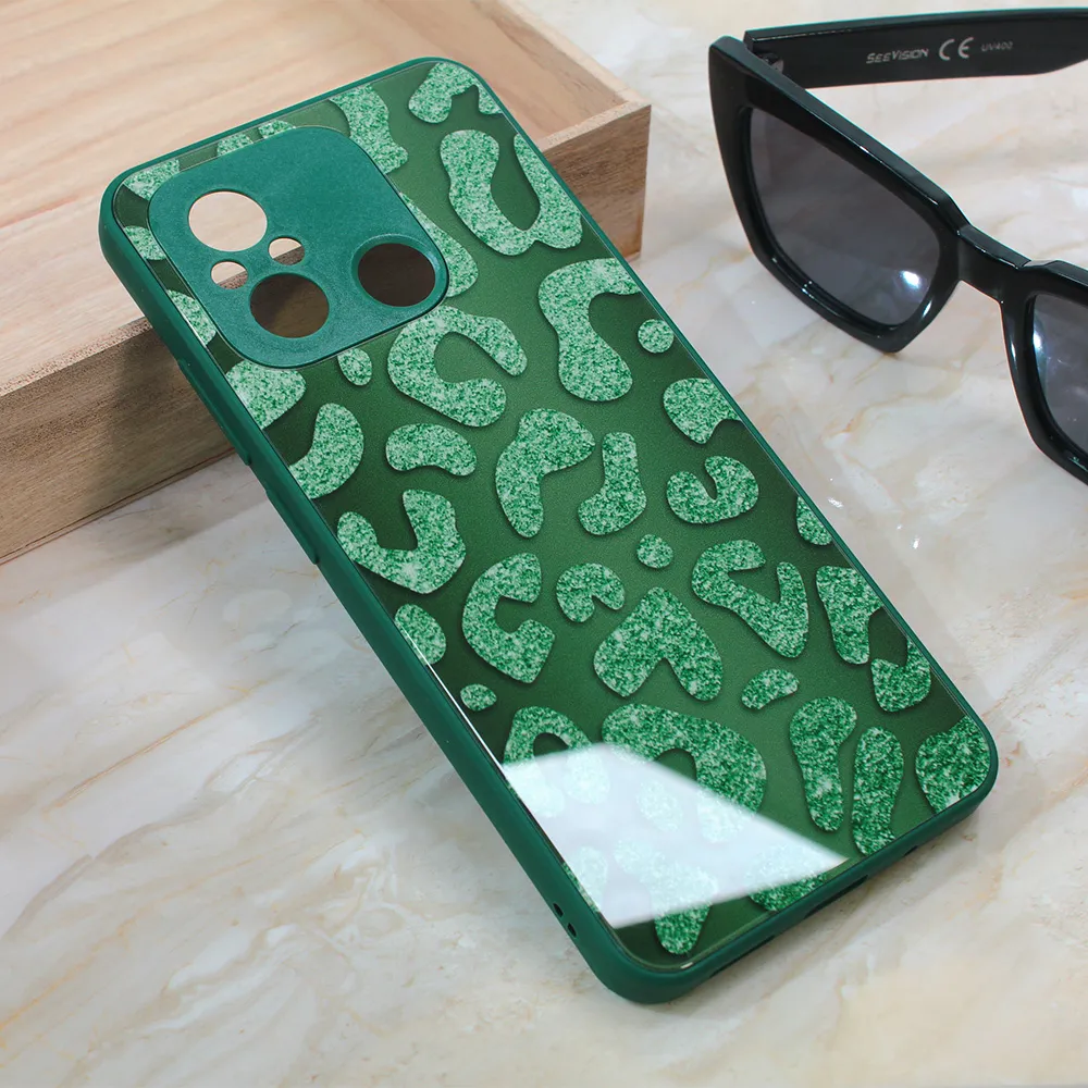 Torbica Shiny glass za Xiaomi Redmi 12C zelena