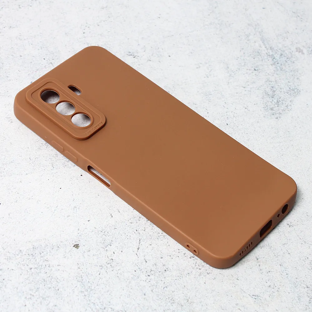 Torbica Silikon Pro Camera za Huawei Nova Y70/Y70 Plus braon