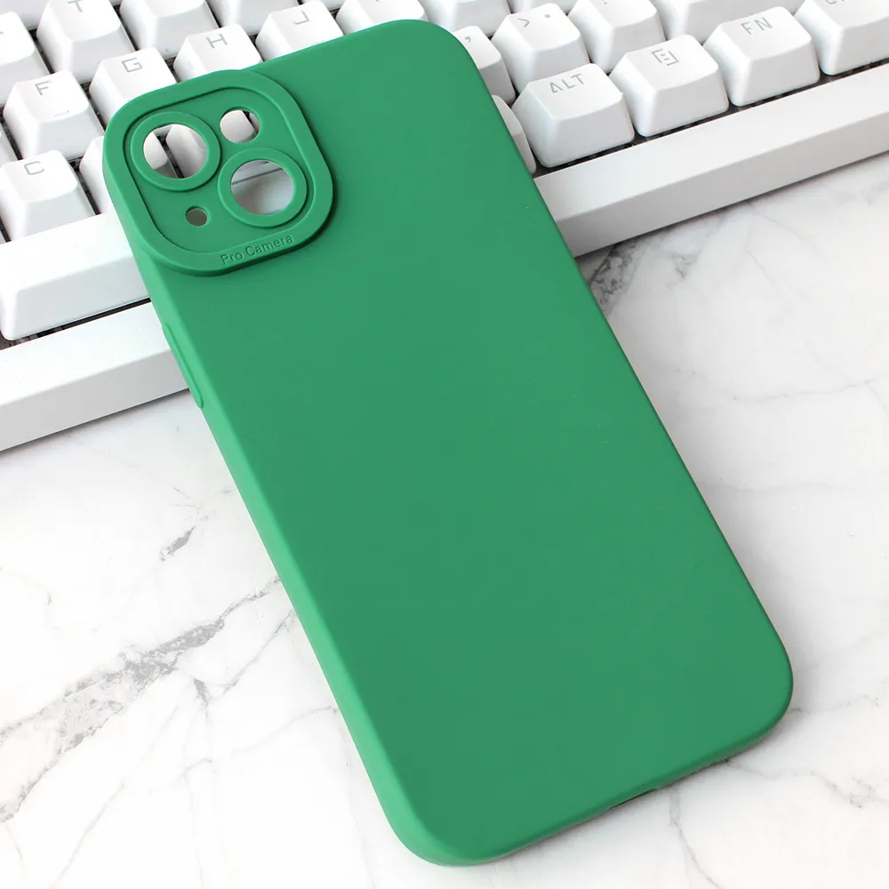 Torbica Silikon Pro Camera za iPhone 15 Plus 6.7 tamno zelena