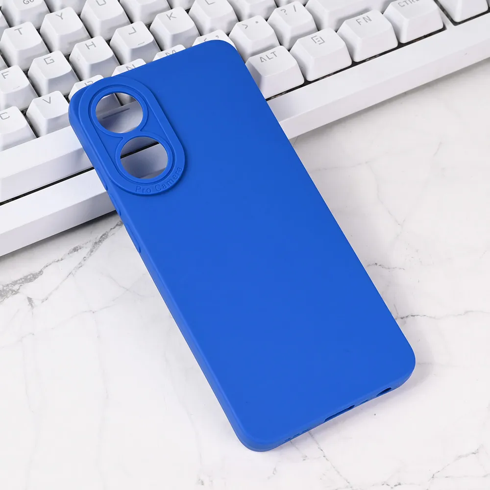 Torbica Silikon Pro Camera za Oppo A78 plava