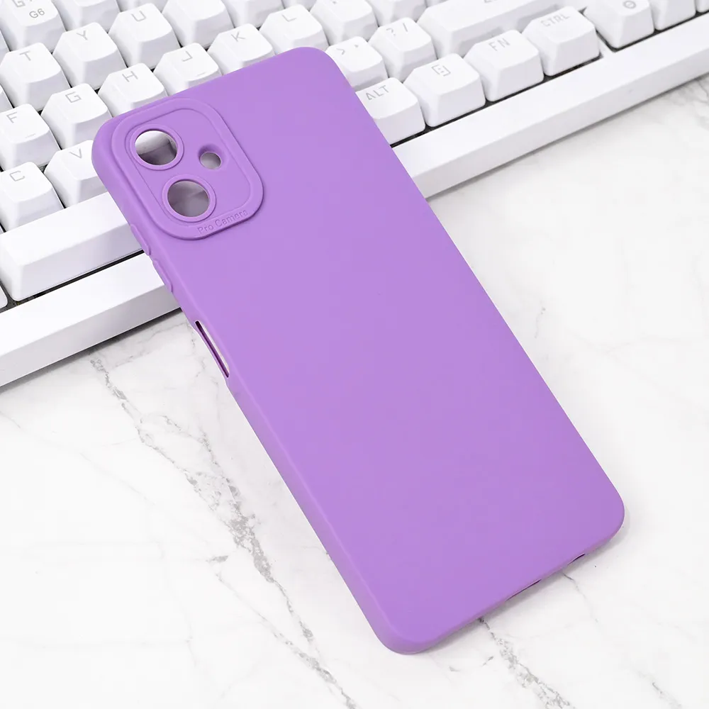 Torbica Silikon Pro Camera za Samsung A065F Galaxy A06 4G ljubicasta