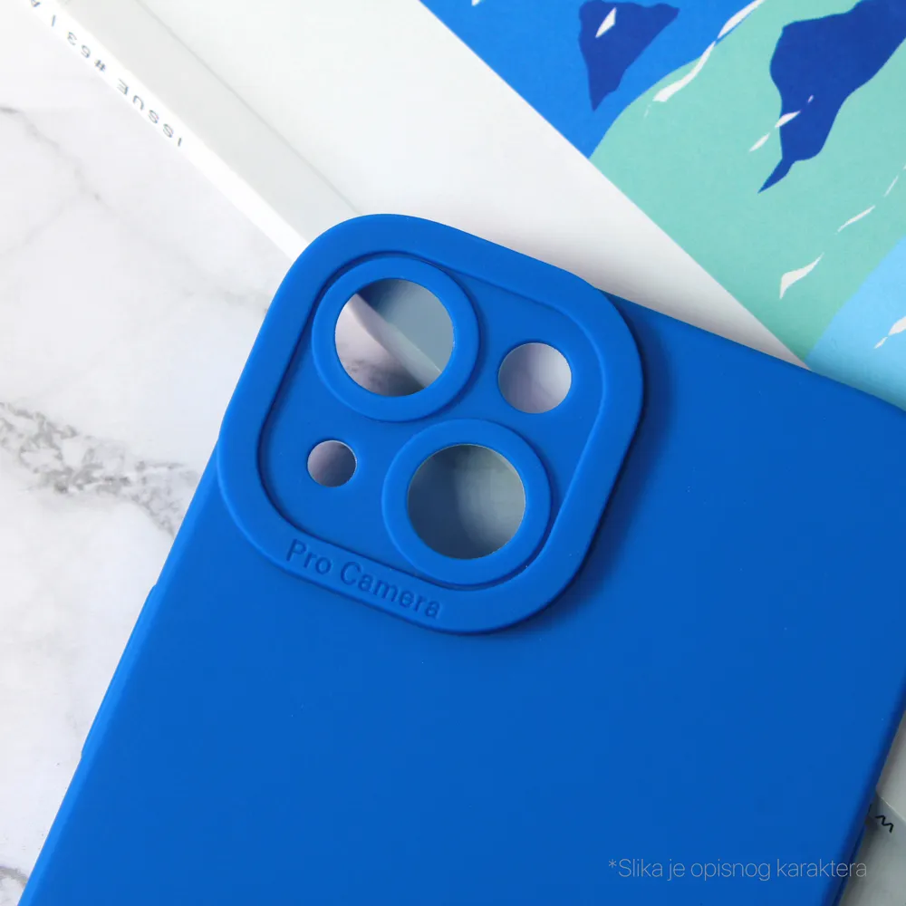 Torbica Silikon Pro Camera za Samsung A125F Galaxy A12 plava