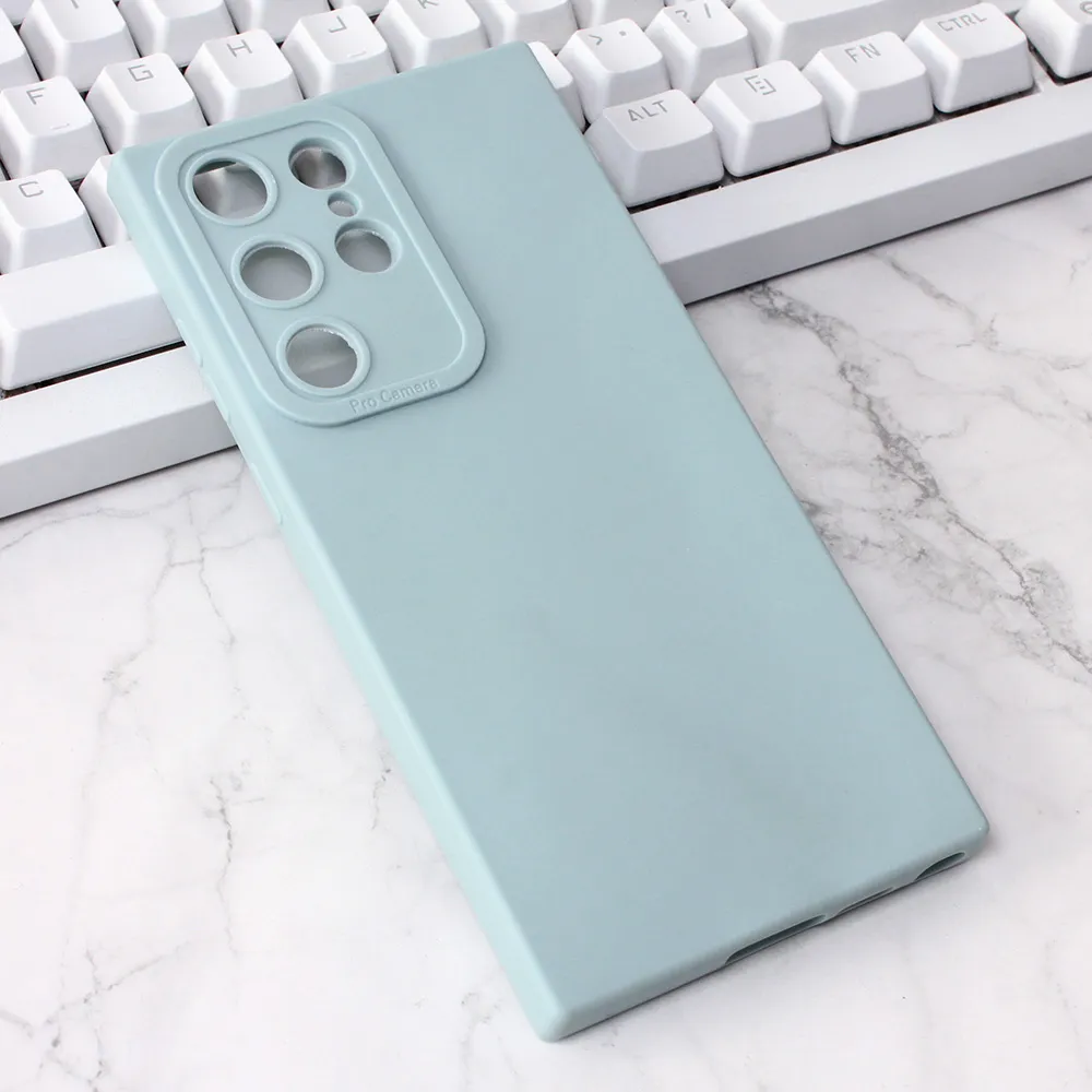 Torbica Silikon Pro Camera za Samsung S918 Galaxy S23 Ultra svetlo plava