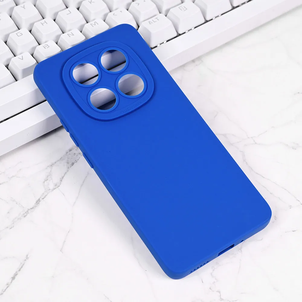 Torbica Silikon Pro Camera za Xiaomi Note 14 Pro Plus plava
