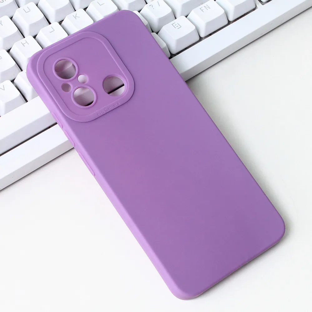 Torbica Silikon Pro Camera za Xiaomi Redmi 12C ljubicasta