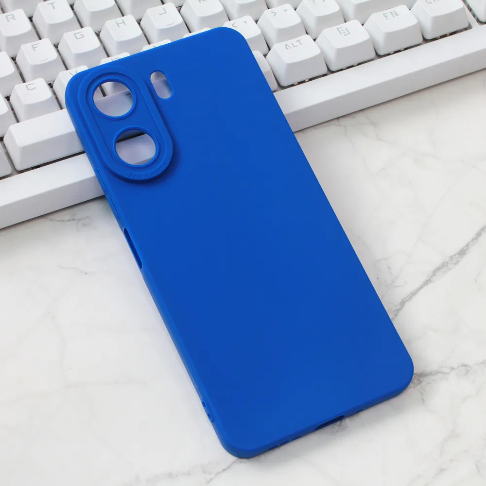 Torbica Silikon Pro Camera za Xiaomi Redmi 13C plava