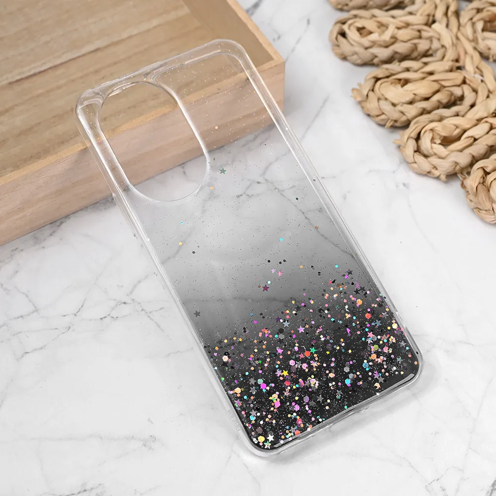 Torbica Silikonska Glitter za Honor 200 crna