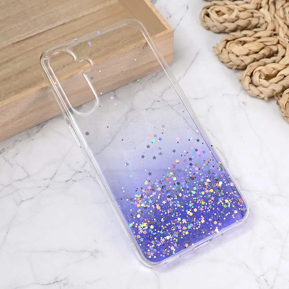 Torbica Silikonska Glitter za Samsung A165B Galaxy A16 5G ljubicasta