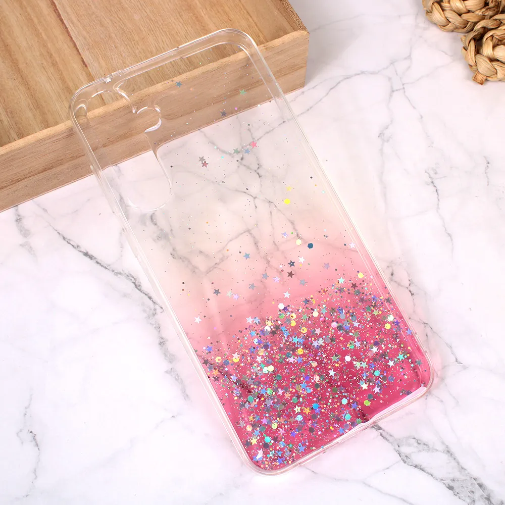 Torbica Silikonska Glitter za Samsung A556F Galaxy A55 5G roze