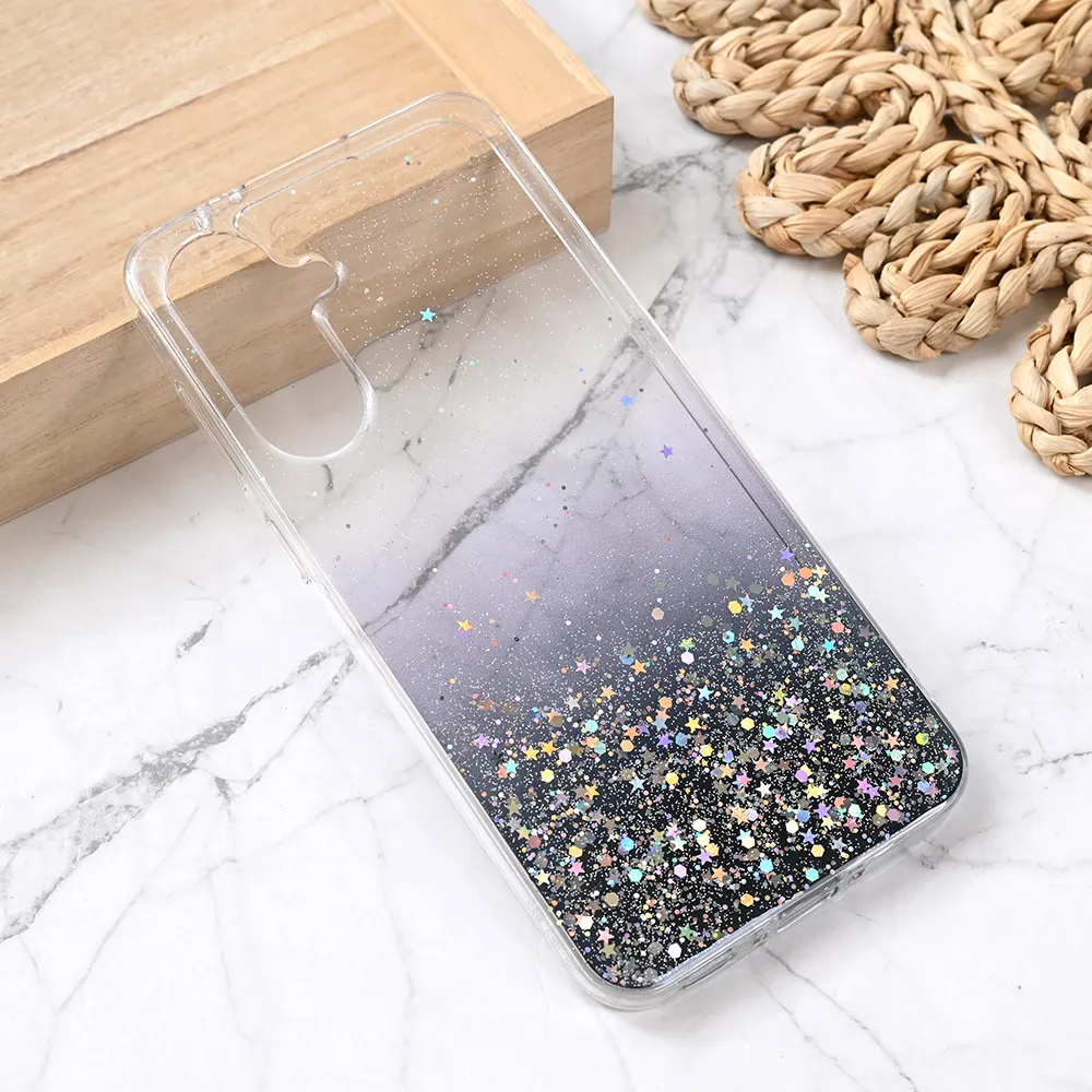 Torbica Silikonska Glitter za Samsung A566B Galaxy A56 5G crna