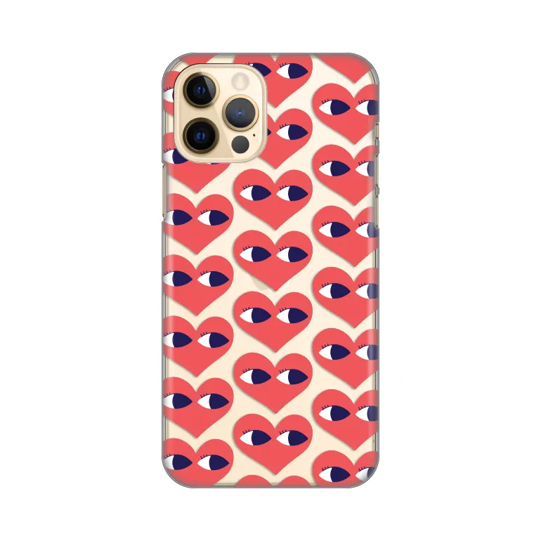 Torbica Silikonska Print Skin za iPhone 12/12 Pro 6.1 Eye Heart Pattern