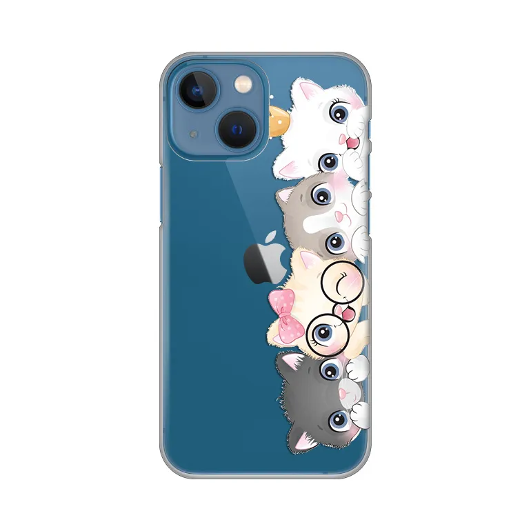 Maska za iPhone 13 Mini 5.4 Cats Silikonska Print Skin