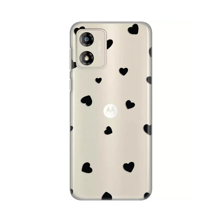 Torbica Silikonska Print Skin za Motorola Moto E13 Hearts