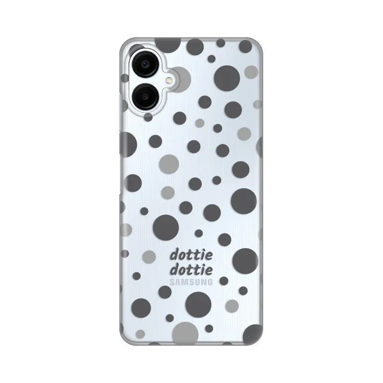 Torbica Silikonska Print Skin za Samsung A065F Galaxy A06 Dottie Dottie Gray