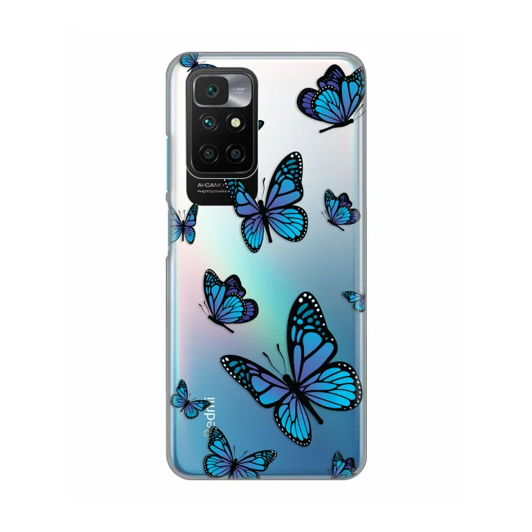 Torbica Silikonska Print Skin za Xiaomi Redmi 10/10 Prime Blue butterfly