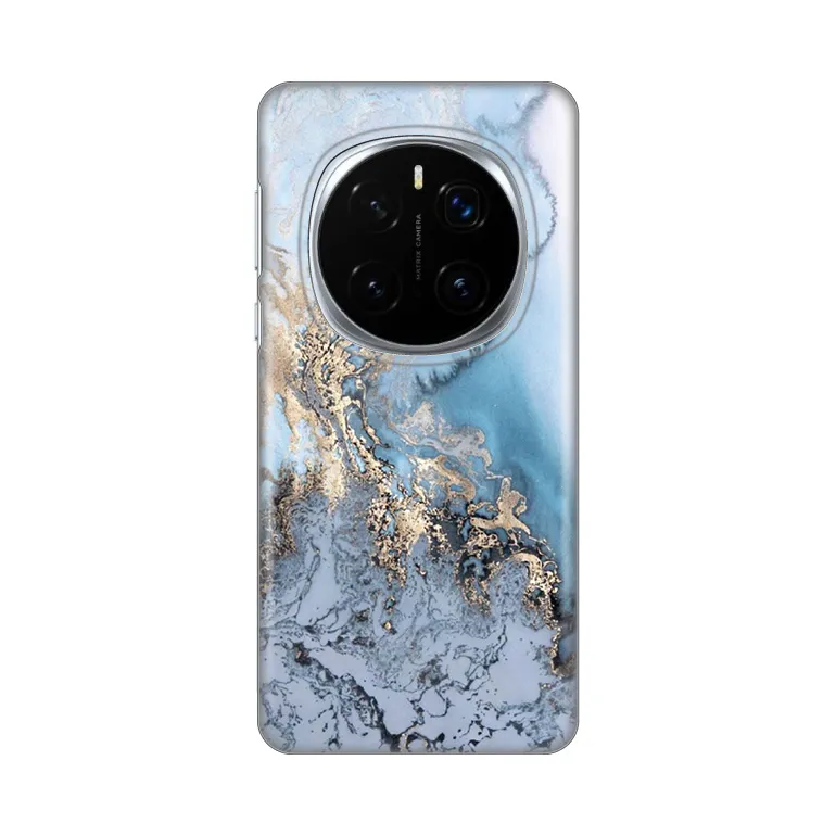 Torbica Silikonska Print za Honor Magic 7 Pro Blue Gold Marble