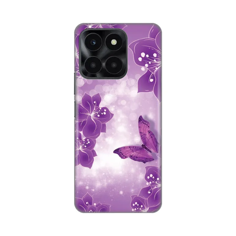 Maska za Honor X6a Butterfly And Flowers Silikonska Print